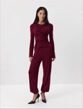 Hirsionsan Modal Soft Loose Sets Women 2026 Casual Two Pieces Long Sleeve T Shirts and High Waist Dresses Outfits Tracksuit
