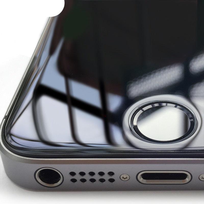 2PCS Super Big Arc Glass For iPhone 5S 12 Pro Max Mini 7 8 Plus SE 2022 Screen Protector Premium Oleophobic Coating Tempered glass Screen Protector, Premium Tempered Glass Easy Installation Frame Case-Friendly Tempered Glass Protector by Stevvex