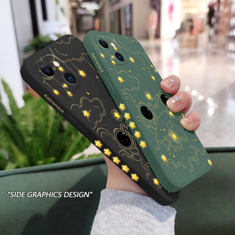 Astronaut Phone Case For Iphone 14 13 12 11 Pro Max Mini X Xr Xs Max Se2020 8 7 Plus 6 6s Plus Cover Heavy Duty Hybrid Protection Cover by Stevvex
