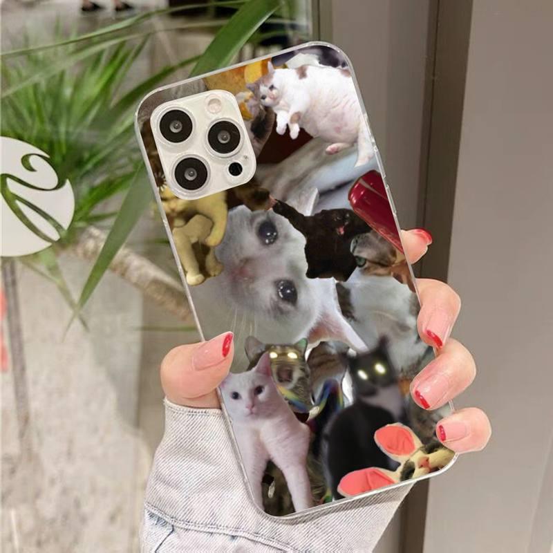 Crying Cat Memes Phone Case Mask Colorful Case For Cat Lovers For Iphone 7 And 8 In Moedern Design by Stevvex
