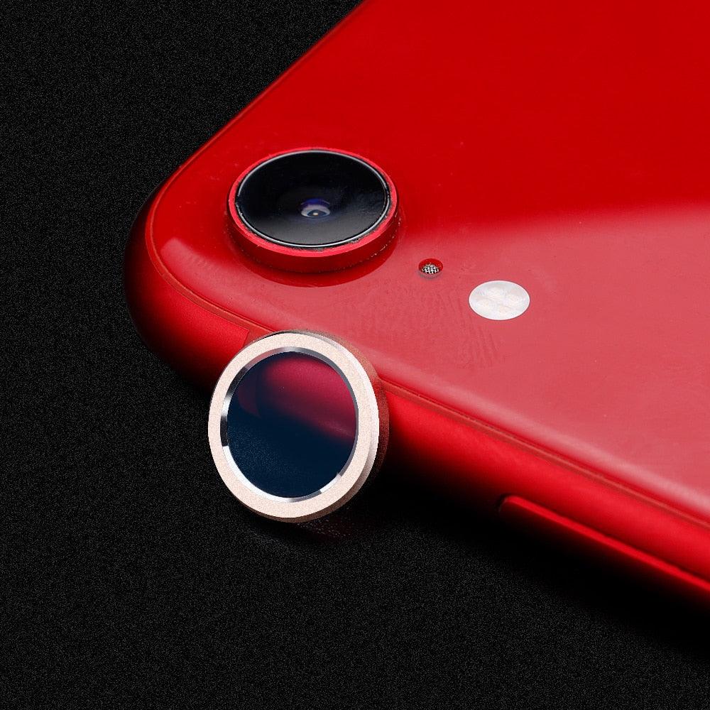 Camera Protection Ring with Metal Camera Protection Film For iPhone XR Metal Camera Protector Ring Circle Compatible with iPhone XR Aluminum Alloy Back Lens Protective Glass Cover by Stevvex