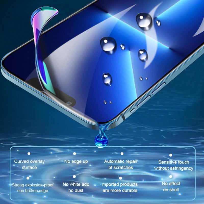 Full Cover Film For iPhone 13 12 11 14 Pro MAX Mini Screen Protector XS Max XR X 7 8 6S Plus SE 2020 Phone Accessories Screen Protector Ultra Strengthened Tempered Glass by Stevvex