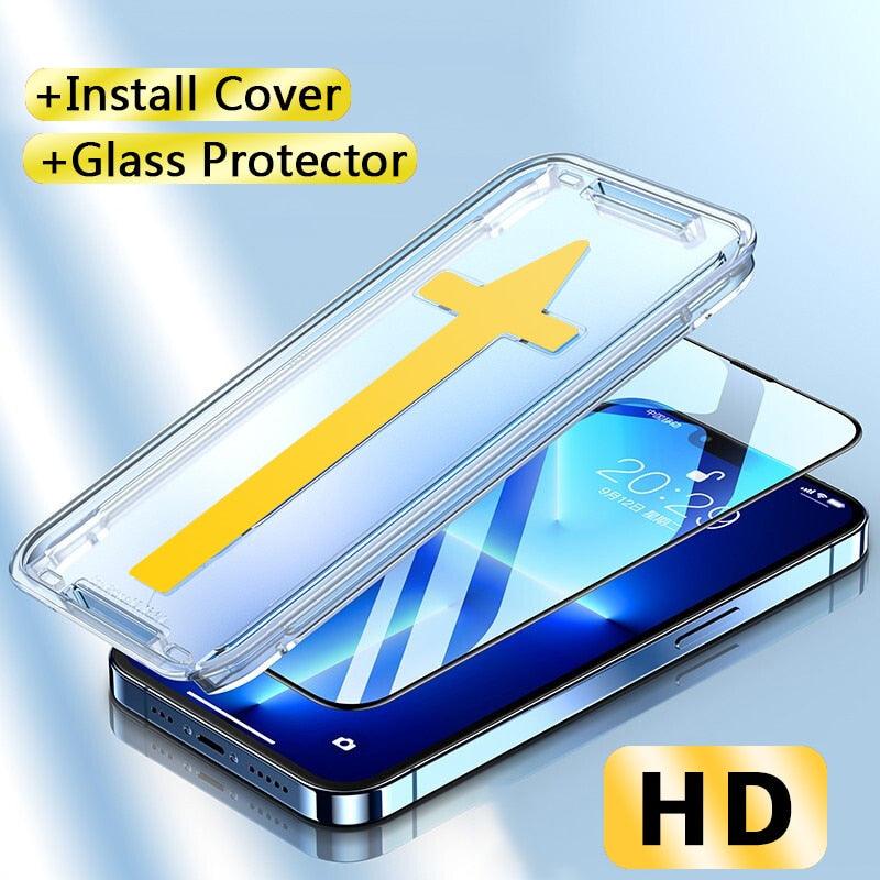 8K HD Anti Peeping Luxury Fast Install Full Cover Glass Screen Protector For iPhone 14 13 12 11 PRO MAX MINI X XS 9H Hardness Tempered Glass Scratchproof Shatterproof Bubble Free Screen Protector For iPhone by Stevvex