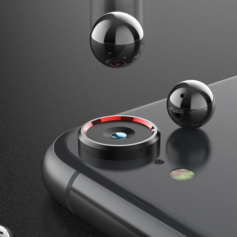 Camera Protection Ring with Metal Camera Protection Film For iPhone XR Metal Camera Protector Ring Circle Compatible with iPhone XR Aluminum Alloy Back Lens Protective Glass Cover by Stevvex