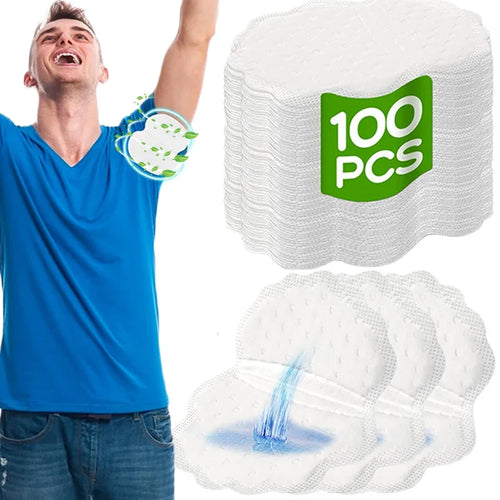10-100pcs Disposable Sweat-Absorbing Patch Summer Deodorant Cotton Pads Underarm Armpit Sweat Unisex Pad Dress Disposable Shield by Urban Fashion Icon