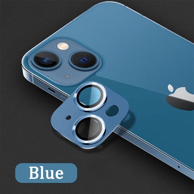 Camera Lens Protector on For iPhone 14 13 12 Pro Max 13Mini Tempered Glass For iPhone 11 13 14 Pro 14Plus Metal Camera Protector Camera Film Protective Lens Case by Stevvex