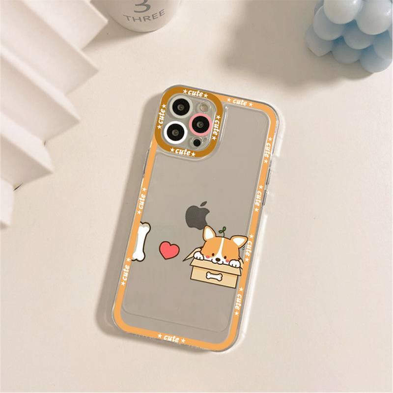 Cute Puppy Phone Case For Iphone 11 12 13 Mini Pro Max 14 Pro Max Case Shell Butt Squishy Fidget Toys Phone Case For Iphone by Stevvex