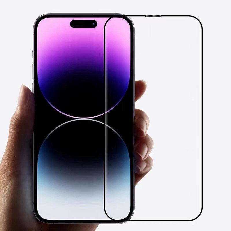 Cover dustproof and electrostatic Full Glass the For iPhone 11 13 14 Pro Screen Protector iPhone 7 8 6 Plus X XR XS MAX 12 mini Display Tempered Glass Protection Compatible, Case Friendly Screen Protector by Stevvex