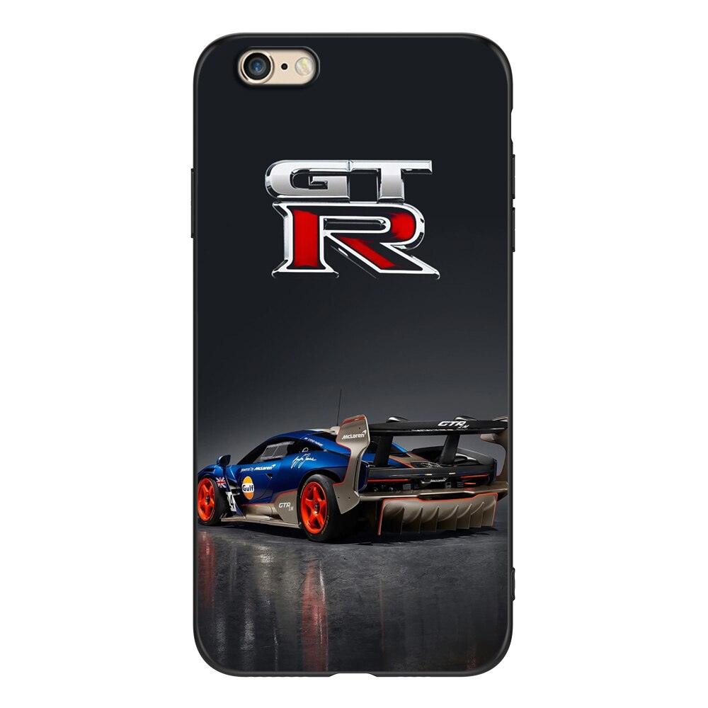 Cute Cover Soft Silicone Print Cars Print Phone Case For Iphone 5s 5 S Se 2016 4.0" Case Phone Cover On Iphone 6s 6 S Plus Funda Bumper Black Case Sport Race Car by Stevvex