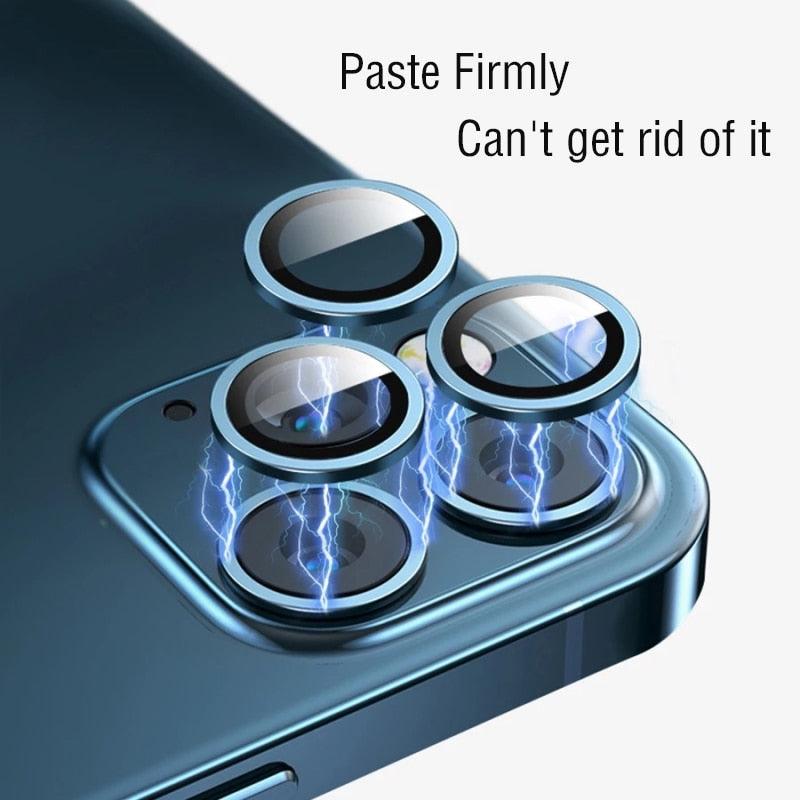 HD Camera Lens Protector 9H Hardness Anti-Scratch Camera Protector For iPhone 13 14 12 Pro Max Titanium Alloy Camera Protector for iPhone 12 13 Mini Camera Protector Lens Protection Glass Suit by Stevvex