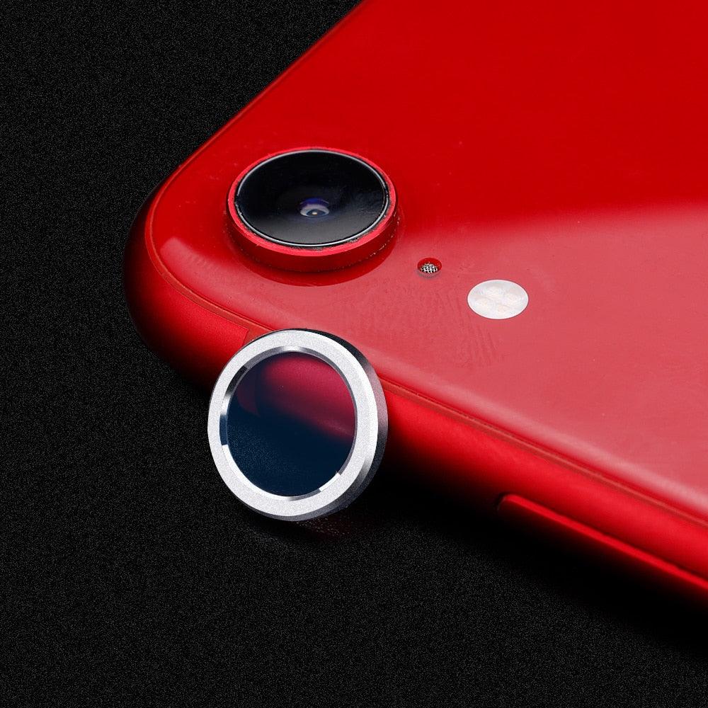 Camera Protection Ring with Metal Camera Protection Film For iPhone XR Metal Camera Protector Ring Circle Compatible with iPhone XR Aluminum Alloy Back Lens Protective Glass Cover by Stevvex