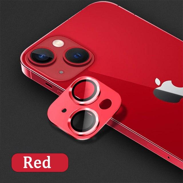 Camera Lens Protector on For iPhone 14 13 12 Pro Max 13Mini Tempered Glass For iPhone 11 13 14 Pro 14Plus Metal Camera Protector Camera Film Protective Lens Case by Stevvex