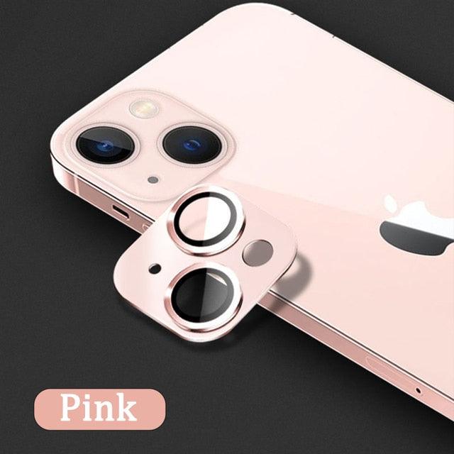 Camera Lens Protector on For iPhone 14 13 12 Pro Max 13Mini Tempered Glass For iPhone 11 13 14 Pro 14Plus Metal Camera Protector Camera Film Protective Lens Case by Stevvex