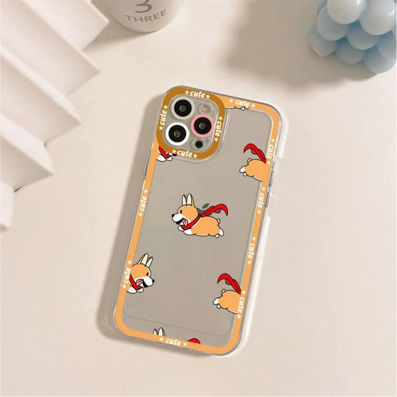 Cute Puppy Phone Case For Iphone 11 12 13 Mini Pro Max 14 Pro Max Case Shell Butt Squishy Fidget Toys Phone Case For Iphone by Stevvex