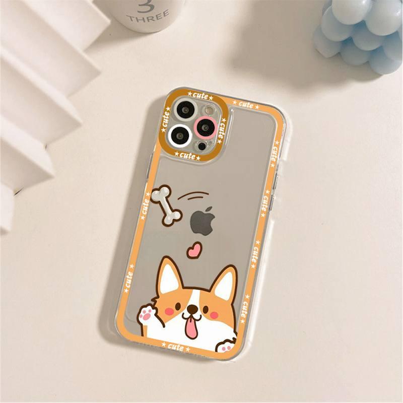 Cute Puppy Phone Case For Iphone 11 12 13 Mini Pro Max 14 Pro Max Case Shell Butt Squishy Fidget Toys Phone Case For Iphone by Stevvex