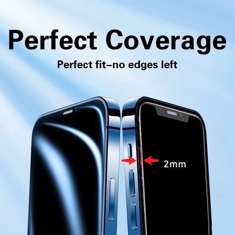 9D Full Cover Glass Screen Protector for IPhone 11 Pro Max 14 12 X s XS XR Tempered Glass on IPhone 13 Mini 7 8 6S Plus SE Film Tempered Glass Screen Protector Compatible for iPhone by Stevvex