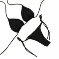 European and American Neck Strap Bikini Sexy Swimsuit WOMEN'S Split Strap Adjustable Multicolor SWIMSUIT SET