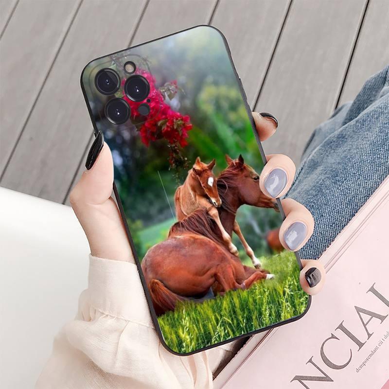 Animal Steed Horse Phone Case For Iphone 14 11 12 13 Mini Pro Xs Max Cover 6 7 8 Plus X Xr Se 2020 Cool Animal Horse Case For Iphone by Stevvex
