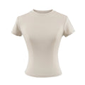 2024 New High Quality Casual T shirt Sexy Slim Short Sleeves Fashion Trend Solid Women Clothing y2k Tops
