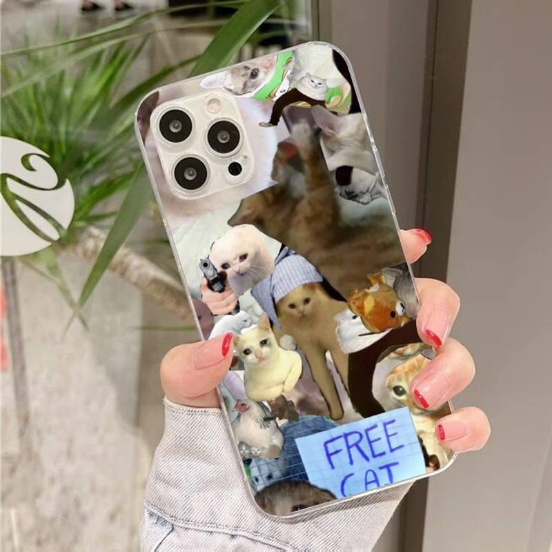 Crying Cat Memes Phone Case Mask Colorful Case For Cat Lovers For Iphone 7 And 8 In Moedern Design by Stevvex