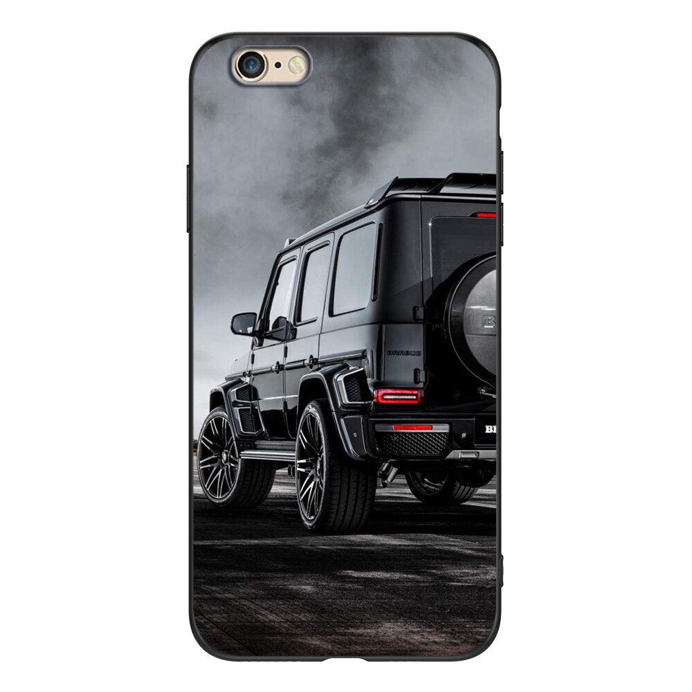 Cute Cover Soft Silicone Print Cars Print Phone Case For Iphone 5s 5 S Se 2016 4.0" Case Phone Cover On Iphone 6s 6 S Plus Funda Bumper Black Case Sport Race Car by Stevvex