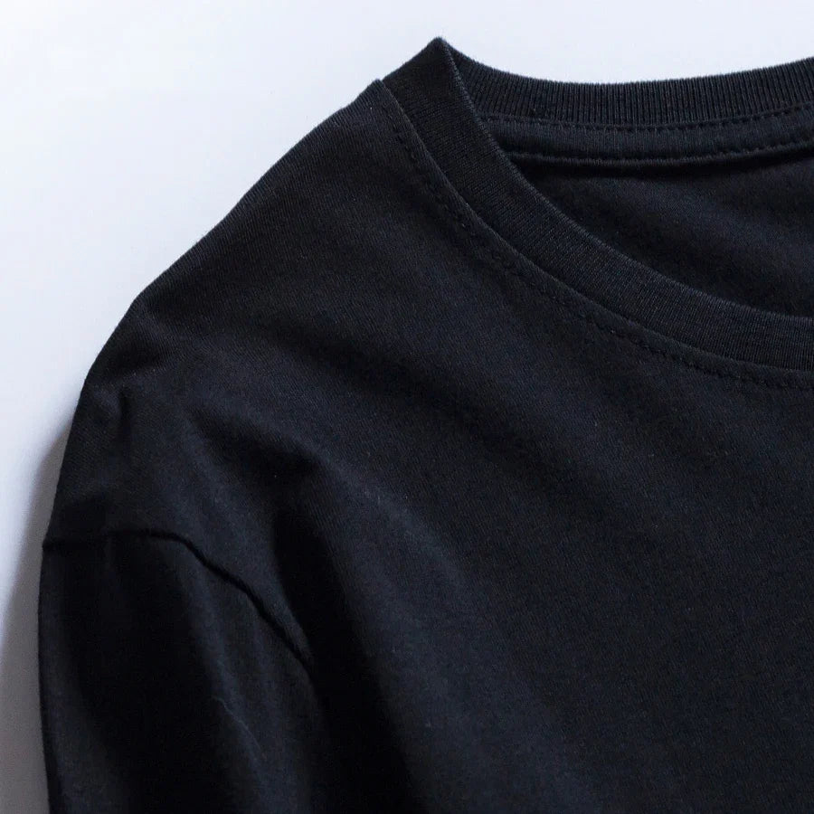 WAVLATII Women O-neck Long Sleeve T shirts Lady White Cotton Tops Female Soft Casual Tees Women's Black T-shirt