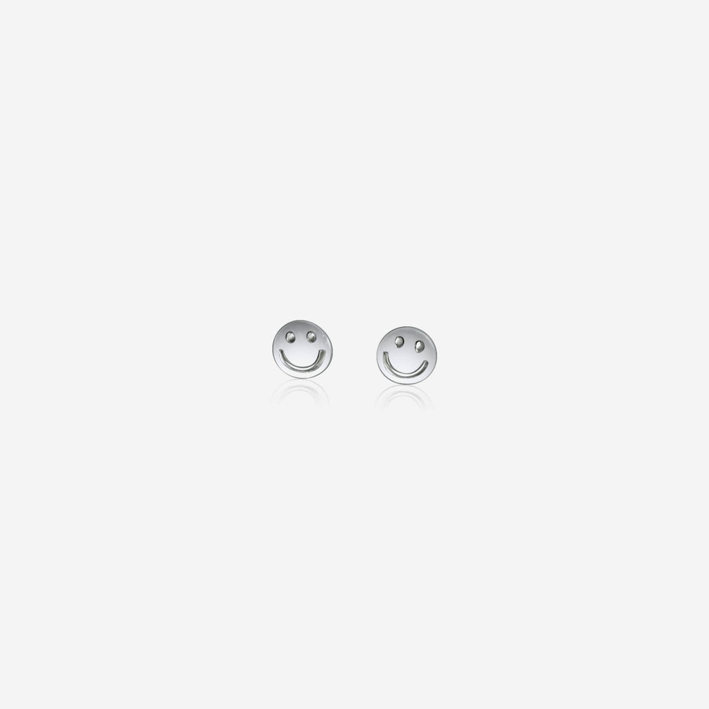 Smile Stud Earrings | Sterling Silver Fine Jewelry