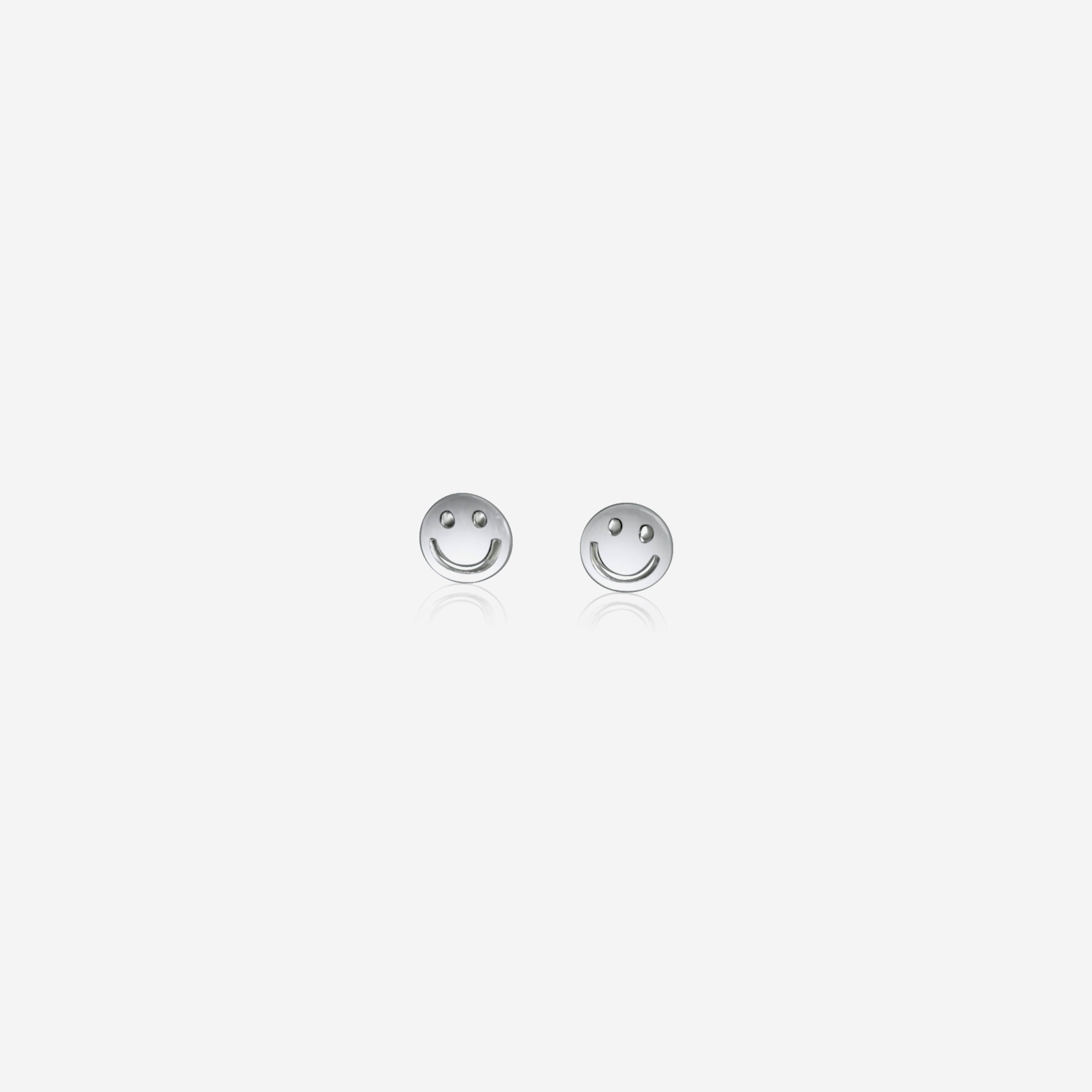 Smile Stud Earrings | Sterling Silver Fine Jewelry
