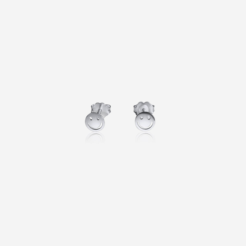 Smile Stud Earrings | Sterling Silver Fine Jewelry