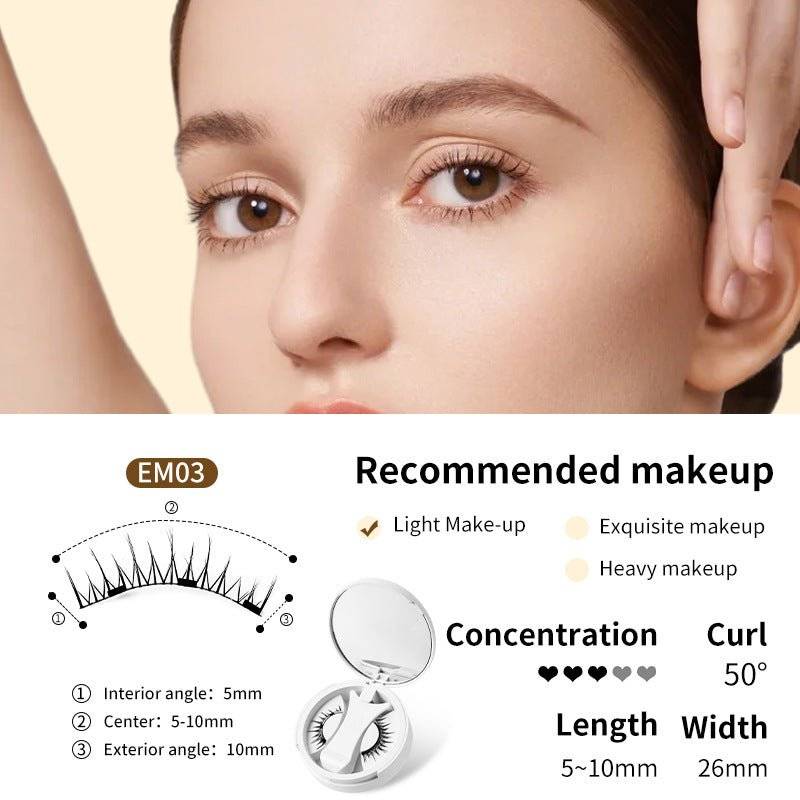 Magnetic False Eyelashes Set with Applicator - Lifestyle Haven