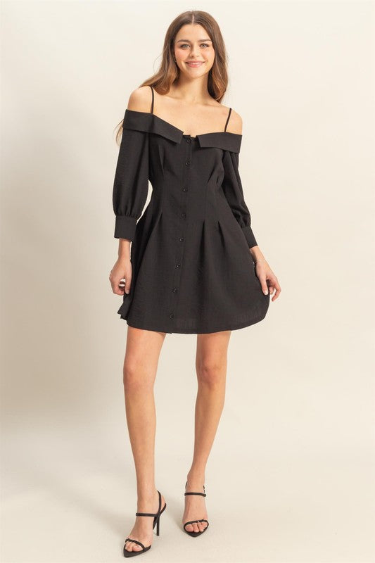 New Summer Button Down Spaghetti Strap Mini Dress with Pockets Chic, Elegant, Playful, and Practical with Button-Down Front and Spaghetti Straps for a Feminine, Effortless Look by Stevvex