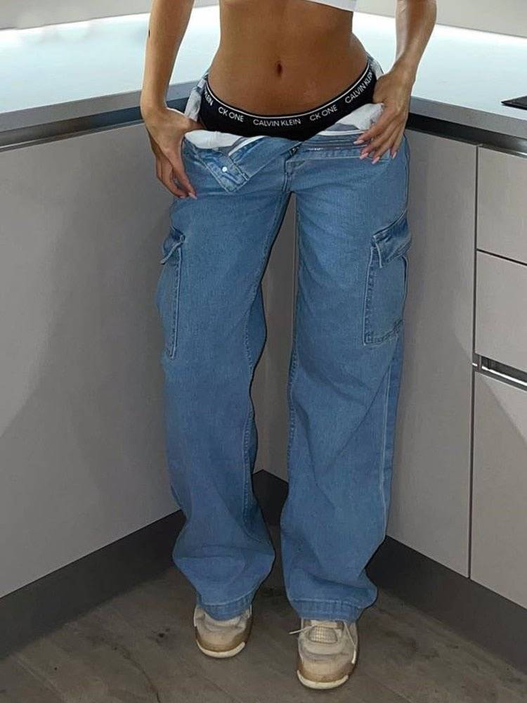 High Waist Cargo Pants Stylish - Lifestyle Haven