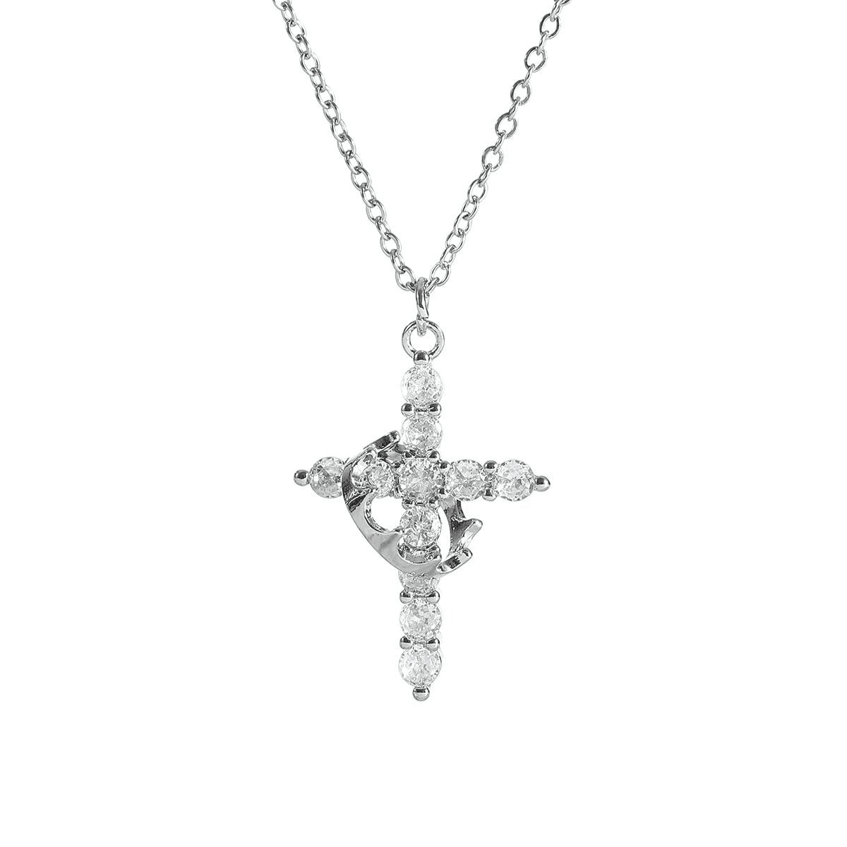 Crown Cross Necklace - Lifestyle Haven