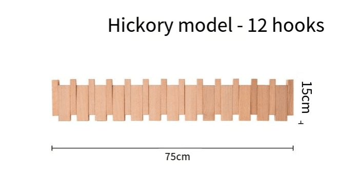 Simplicity Piano Key Wall Coat Rack (One Piece) - Lifestyle Haven