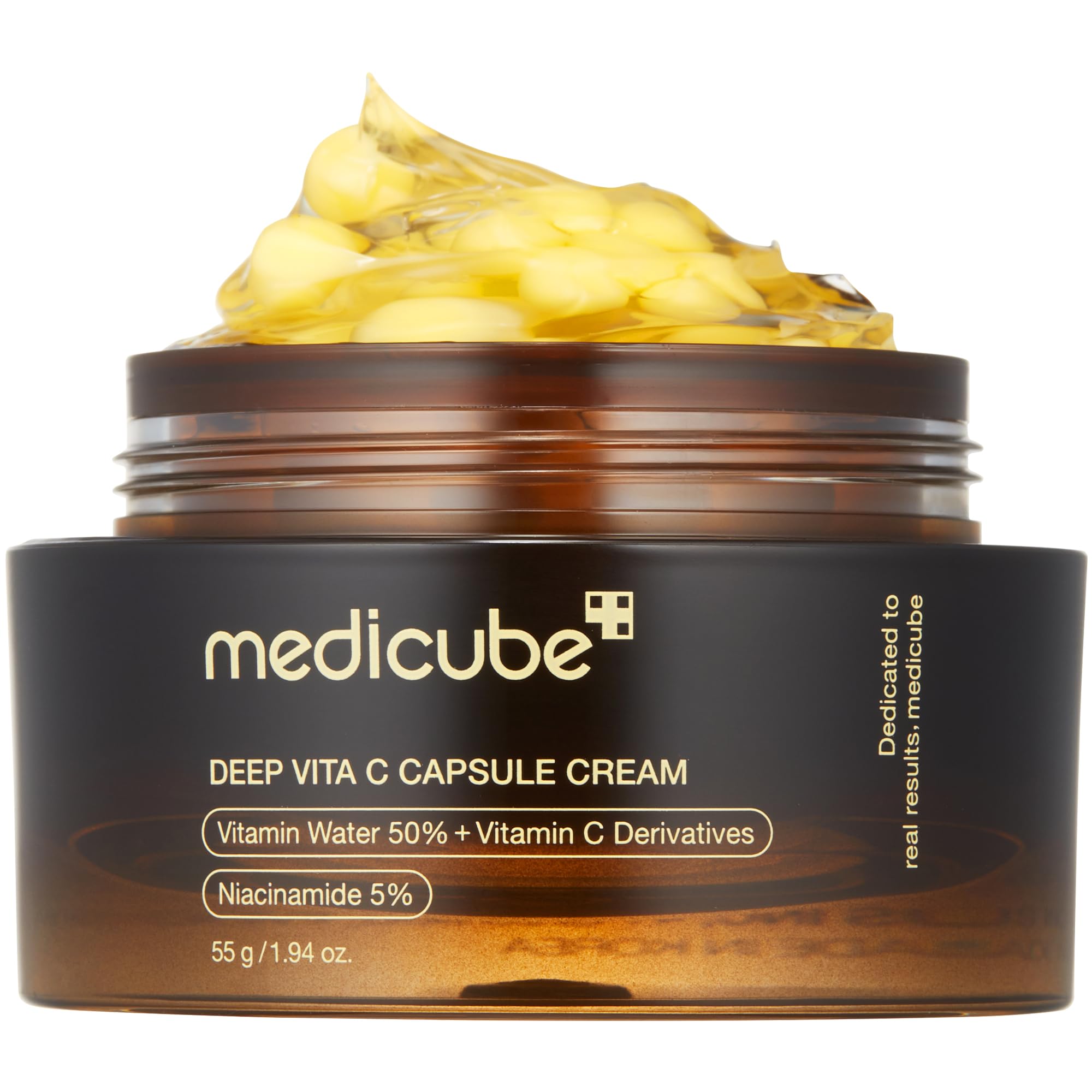 Medicube Deep Vitamin C Golden Capsule Face Moisturizer - Liposome Capsules For Wrinkles Skin Radiance - Transparent Gel for Glow Hydration - Korean Skin Care 1.94 oz - Lifestyle Haven