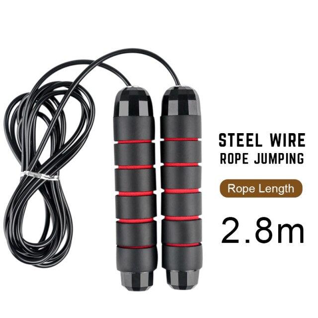 Adult Children Jump Skipping Rope With Non Slip Jumping Rope Sport Jump Rope Large Rubber Exercise Workout For Home Gym Flooring Non-Slip Oval Design Equipment For Workout Excercise And Fitness