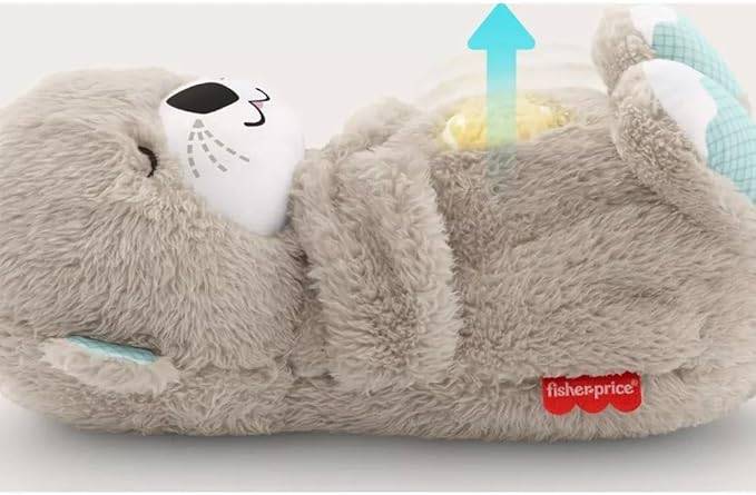 Sound Machine Soothe 'n Snuggle Otter Portable Plush Baby Toy with Sensory Details Music Lights & Rhythmic Breathing Motion - Lifestyle Haven