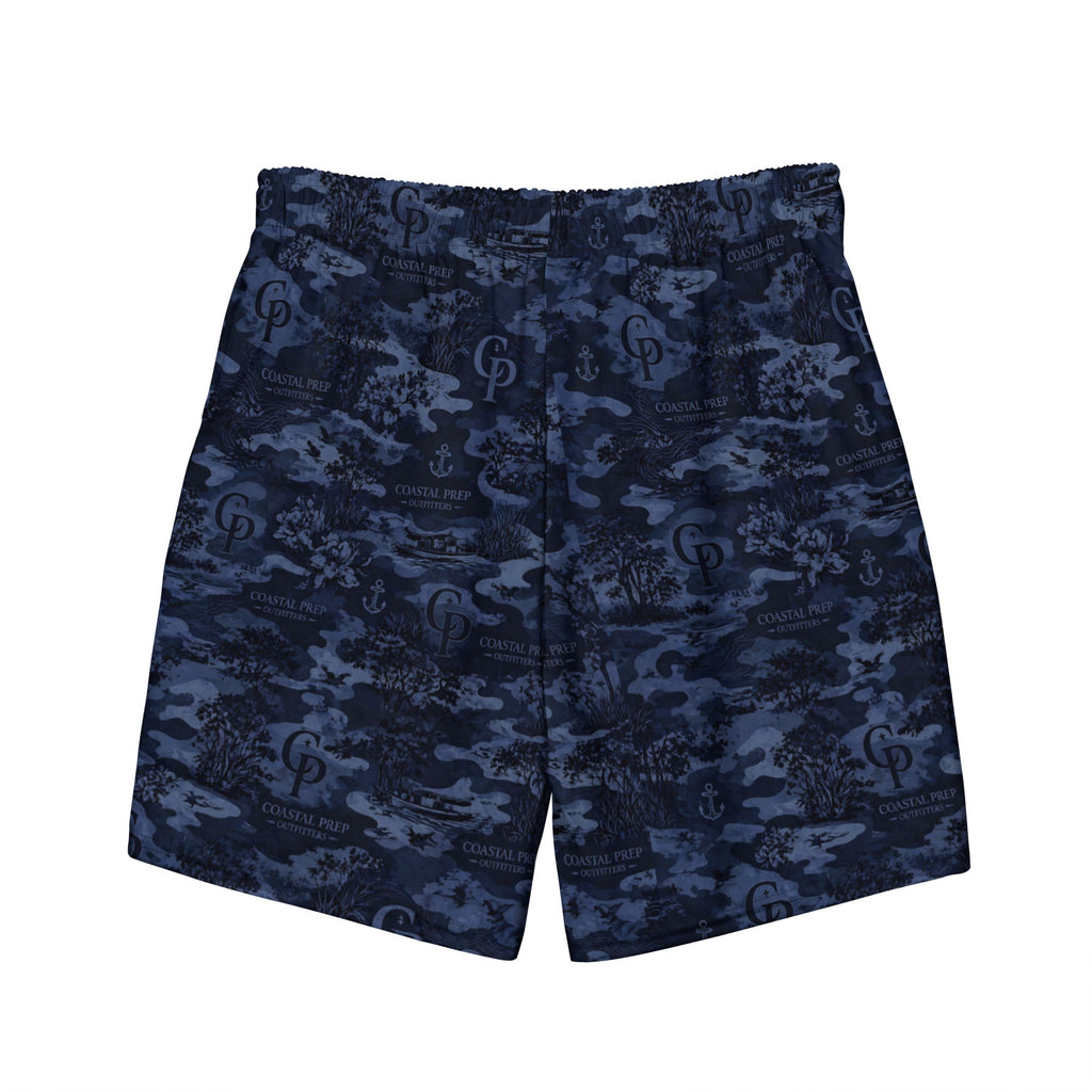 Coastal Prep Outfitters | Midnight Camo Performance Recycled Swim Trunks