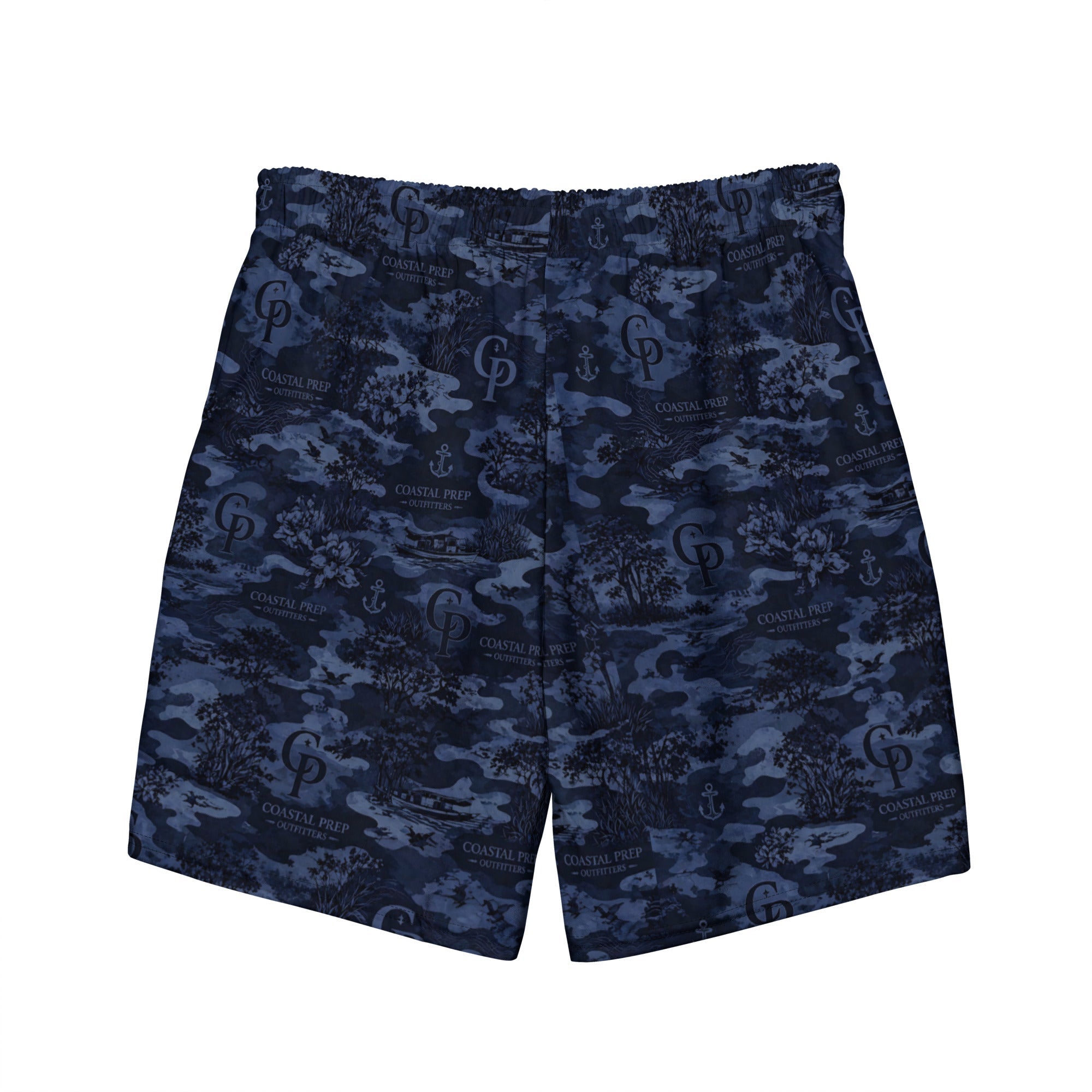 Coastal Prep Outfitters | Midnight Camo Performance Recycled Swim Trunks