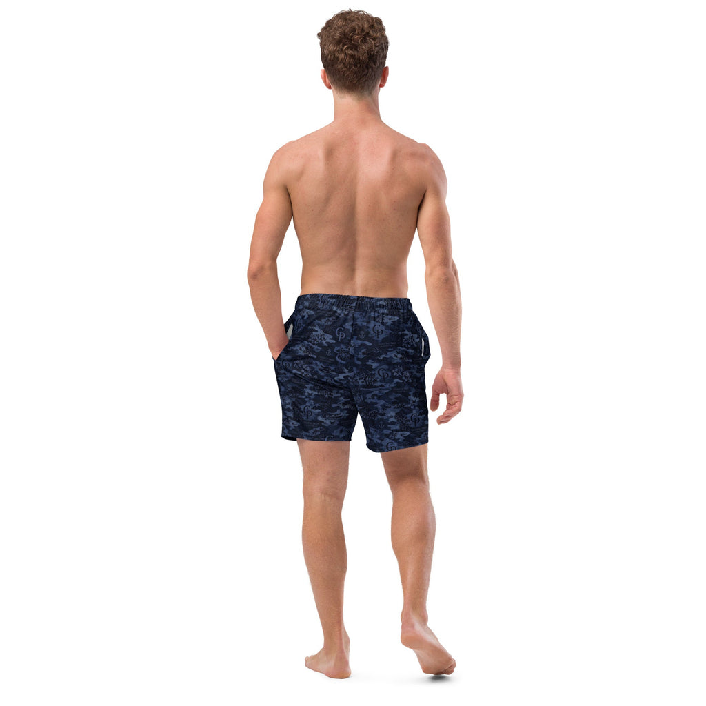 Coastal Prep Outfitters | Midnight Camo Performance Recycled Swim Trunks
