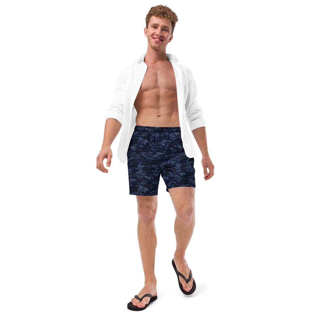 Coastal Prep Outfitters | Midnight Camo Performance Recycled Swim Trunks