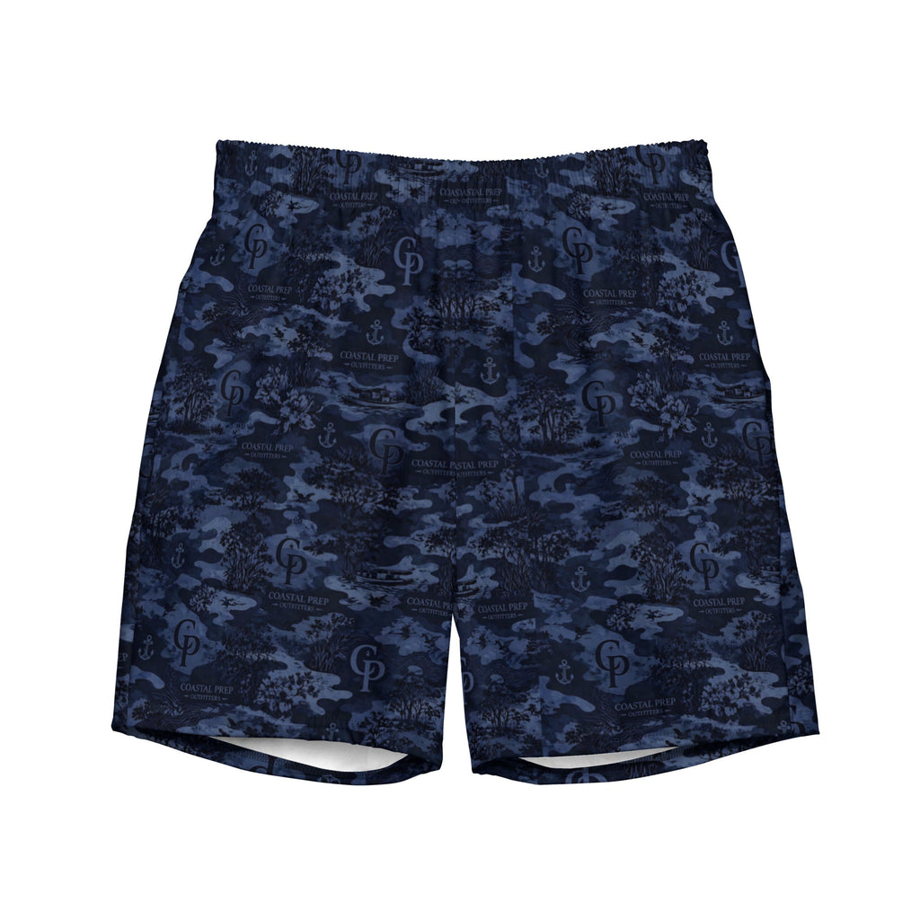 Coastal Prep Outfitters | Midnight Camo Performance Recycled Swim Trunks
