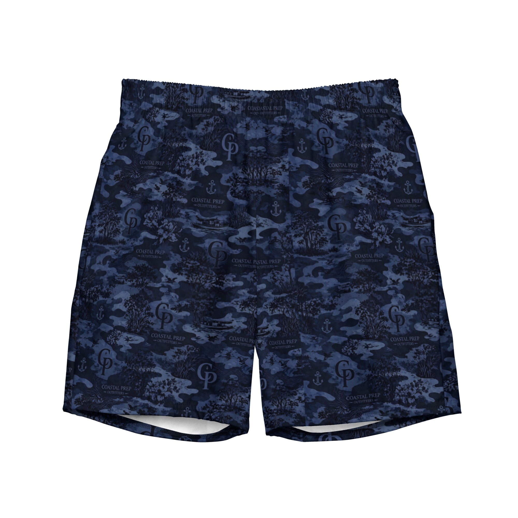 Coastal Prep Outfitters | Midnight Camo Performance Recycled Swim Trunks