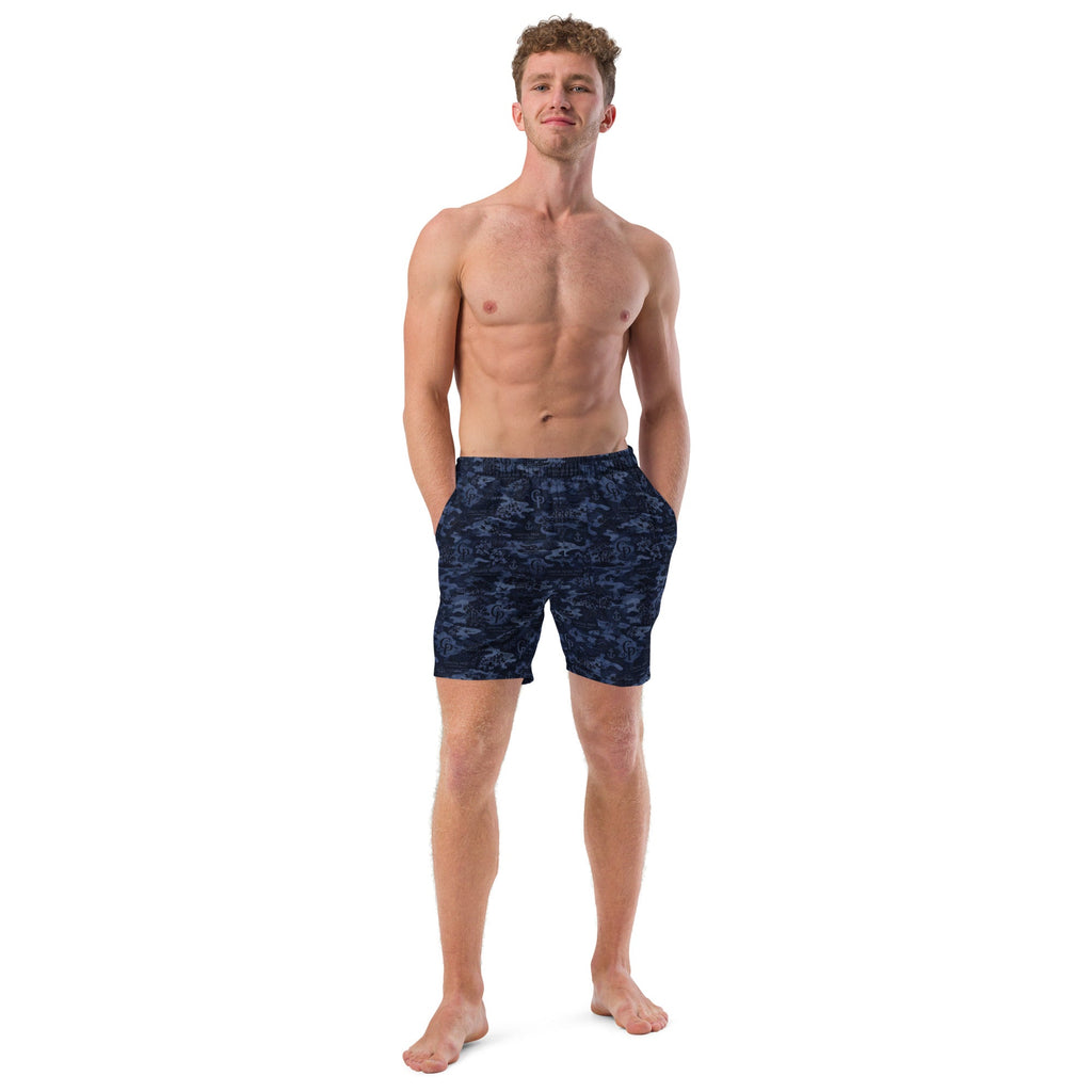 Coastal Prep Outfitters | Midnight Camo Performance Recycled Swim Trunks