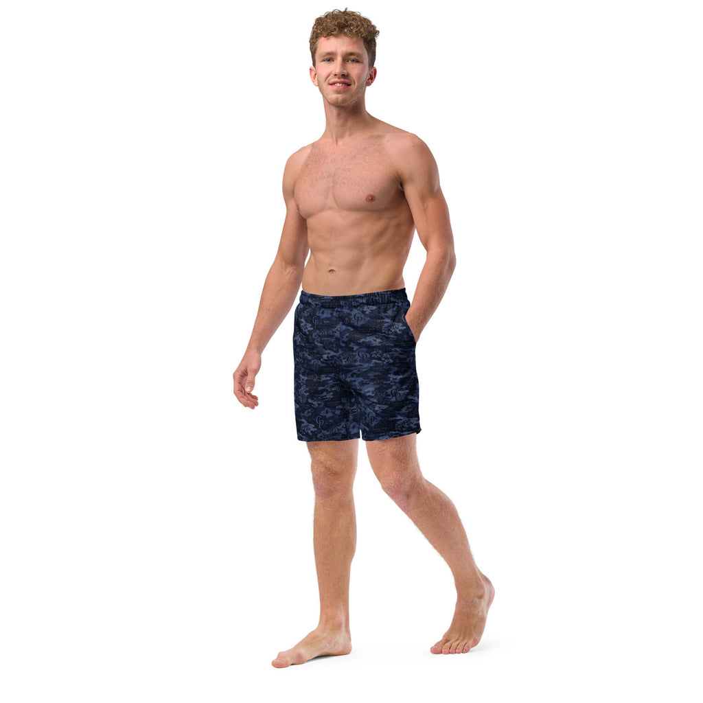 Coastal Prep Outfitters | Midnight Camo Performance Recycled Swim Trunks