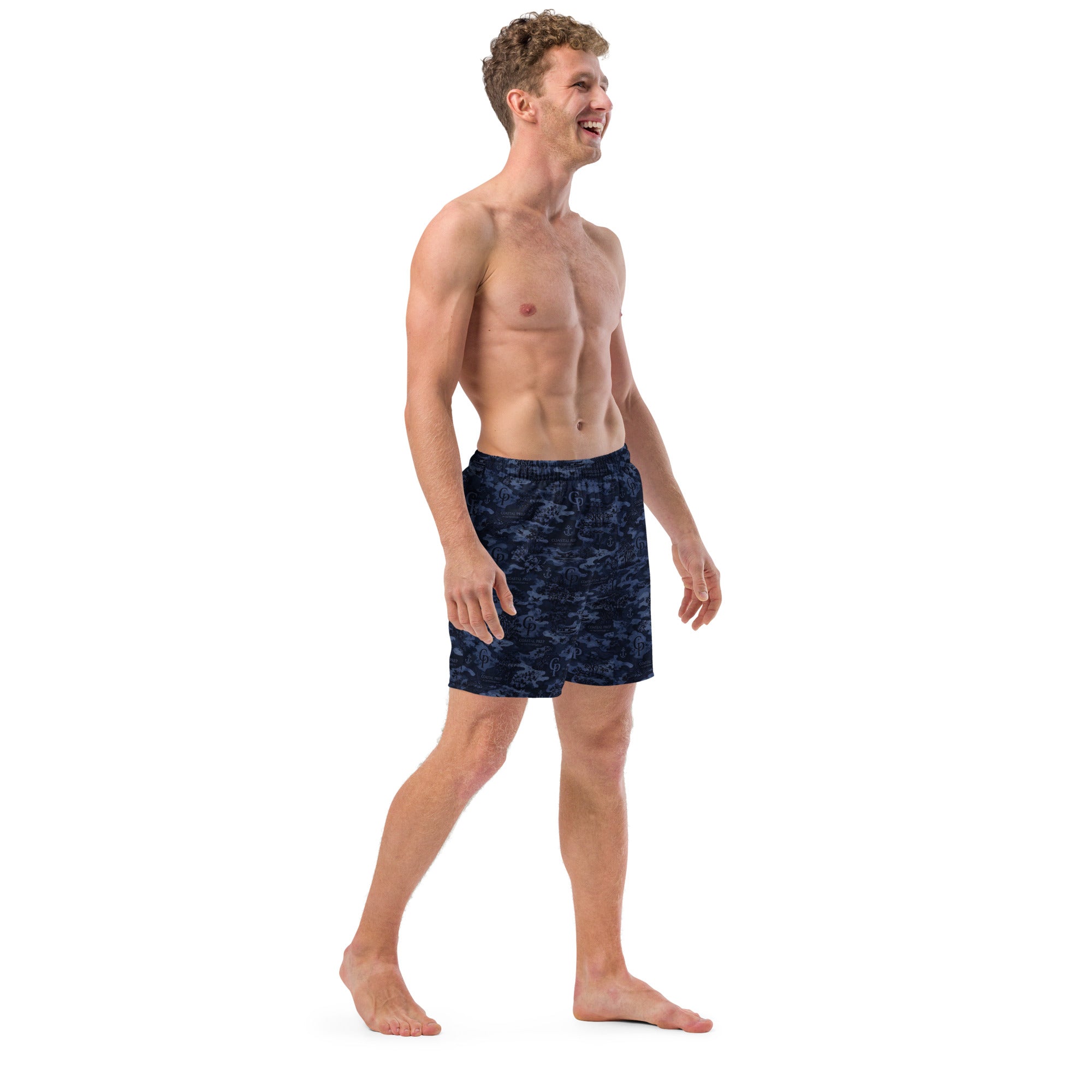 Coastal Prep Outfitters | Midnight Camo Performance Recycled Swim Trunks