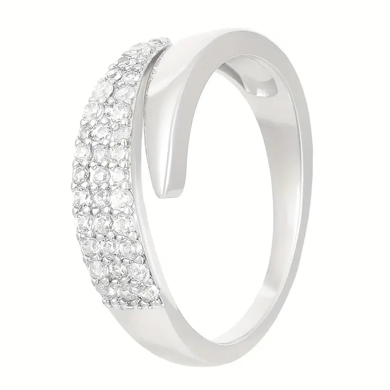 Elegant Adjustable Sparkle Ring - Lifestyle Haven