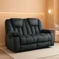 Extra Wide Loveseat Recliner Sofa with Cup Holders
