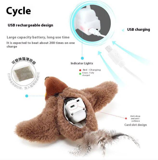 Flapping Bird Cat Toy - Lifestyle Haven