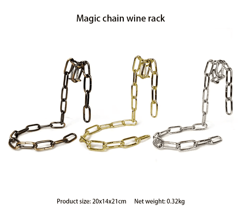 Magic Iron Chain Wine Bottle Holder - Lifestyle Haven